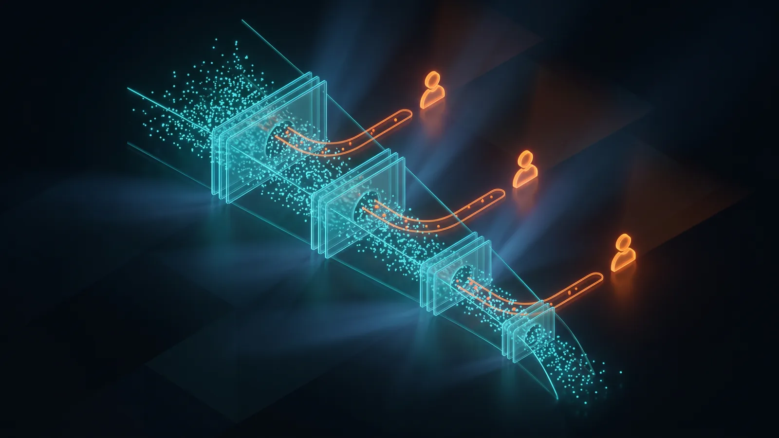 Gestaffelte Reaktivierungs-Strecke, bei der ein kleiner Teil an einen menschlichen Knoten eskaliert wird